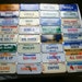 32 Miniature State License Plates