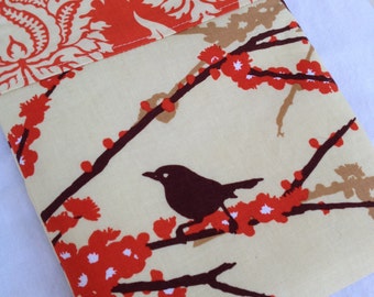 Brown & Orange Aviary 2 Bird eReader or iPad Mini Case