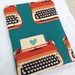 Love Letter Typewriter eReader or iPad Mini Case - Fits Nooks & Kindles, Zipper Closure