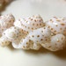 SHELL beads orange 40 pieces
