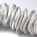 Silver Disc Spacers Brushed Silver 6mm (80)