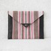 Envelope Clutch Purse Vintage Linen leather details