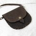Small Handmade genuine upcycled leather bag Black Friday Etsy Cyber Monday Etsy detachable strap-chocolate brown-pouch leather satchel