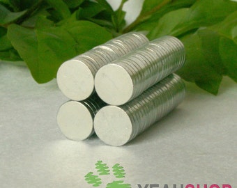 Super Strong Rare Earth Magnets - 8mmx1.5mm - 10 pcs