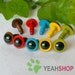 10mm Safety Eyes / Plastic Eyes - 10 Pairs - Mixed Colors