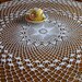 Crocheted Round Cotton Tablecloth, ceneterpice "Starshine" Free Shipping