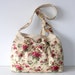 floral bag,bowed,everyday bag and purse,Pleated-Adjustable to Straps,gift ideas,for her,Canvas,Floral bag,Everyday bag ,by Seno