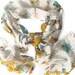 fashion scarf chiffon,handmade lace,Oya,special,unique accessories,yellow and blue,multicolor scarf,soft,fashion scarf,for her,gift ideas