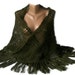 green crochet shawl,women shawl,2012 crochet shawl trends,for her,soft,warm,winter trends,spring,handmade,gifts idea,bY SENO