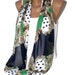 Chiffon Infinity Scarf -green and navy blue -New,Infinity Scarf,Loop Scarf,Circle Scarf,valentines day