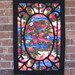SALE - MARKED DOWN - Pink Flamingo Quilted Stained Glass Wall Hanging