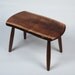 GARNY - Walnut Stool with live edge - side table, coffee table, bench