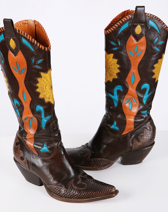 Fabulous BCBGirls Tall Western Boots Sz. 7.5 by BLEUOWL on Etsy
