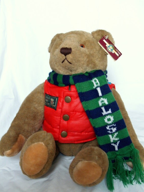 vintage Gund teddy bear...collectible Bialosky Bear. 1982.