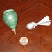 1950s Wooden Top/ Spinner and Cap Grenade / Vintage Toys
