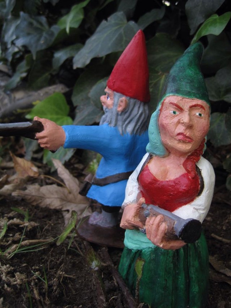 Zombie Gnomes The Family Pack by ChrisandJanesPlace on Etsy