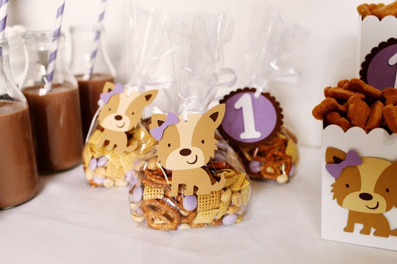 Pretty Puppy Party Favor Tags Il_570xn