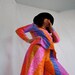 NEON Psychedelic Day Glo Pantsuit Vtg 70s Trippy Hippie SALE