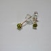 2.5mm round Chrome Diopside stud earrings