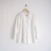 vintage white button down shirt with embroidered lace collar