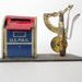 Vintage Mail Box Letter and Stamp Holder