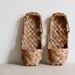 vintage french straw shoes