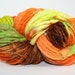 TTS Handdyed Thick and Thin Slub Yarn Fine Merino 5551 Halloween 1