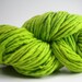 Thick and Thin Yarn Slub TTS Handdyed Fine Merino 66tts12011 Apple Green
