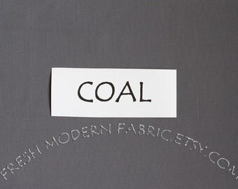 One Yard Coal Kona Cotton Solid Fabric from Robert Kaufman, K001-1080