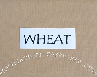 One Yard Wheat Kona Cotton Solid Fabric from Robert Kaufman, K001-1386