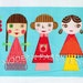 LAST PIECE One Yard Appleville Portraits, Appleville by Suzy Ultman for Robert Kaufman Fabrics, 100% Cotton Fabric