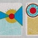 LAST AVAILABLE Fat Quarter Transistor Radios in Blue, Ruby Star Rising, Melody Miller for Kokka Fabrics