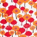 Half Yard Poppies in Orchid, 100% Organic Cotton, Pick a Bunch by Nancy Mims for Mod Green Pod, Robert Kaufman Fabrics
