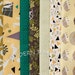 Fat Quarter Bundle Outfoxed, Outwitted Colorway, 9 Fat Quarters, Lizzy House for Andover Fabrics, 100% Cotton Fabric