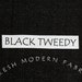 LAST PIECE Half Yard Tweedy Fabric in Black, P&B Textiles, 100% Cotton Fabric