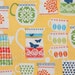 Half Yard Put a Lid on It in Citrus, Retro Kitchen, Michael Miller Fabrics, 100% Cotton Fabric