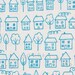 LAST PIECE Fat Quarter of Summersville Avenue in Seafoam Blue, Lucie Summers, Moda Fabrics, 100% Cotton Fabric