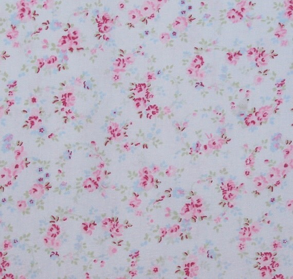 rachel ashwell shabby chic blue pink floral fabric 1 yard rachel ashwell shabby chic blue pink floral fabric 1 yard
