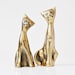Mid-Century Brass Cats