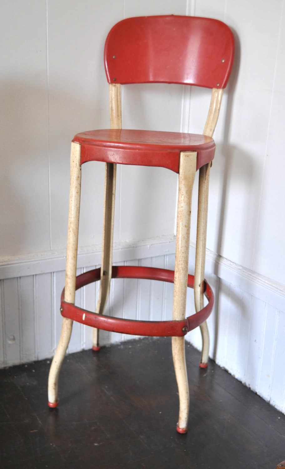 Red Kitchen Stool