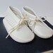 Custom Listing for ALLROUNDSQUARE -- White Baby Moccasins -- Faux Leather -- Vintage -- HALF OFF