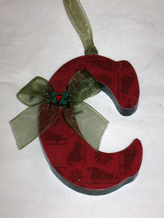 christmas ornament letter c by tkhubert on etsy christmas ornament letter c by tkhubert on etsy