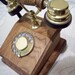 RESERVED ERIC Antique look wooden rotary phone