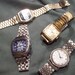 Lot of 4 vintage mens wrist watches steampunk repurpose design parts repair industrial