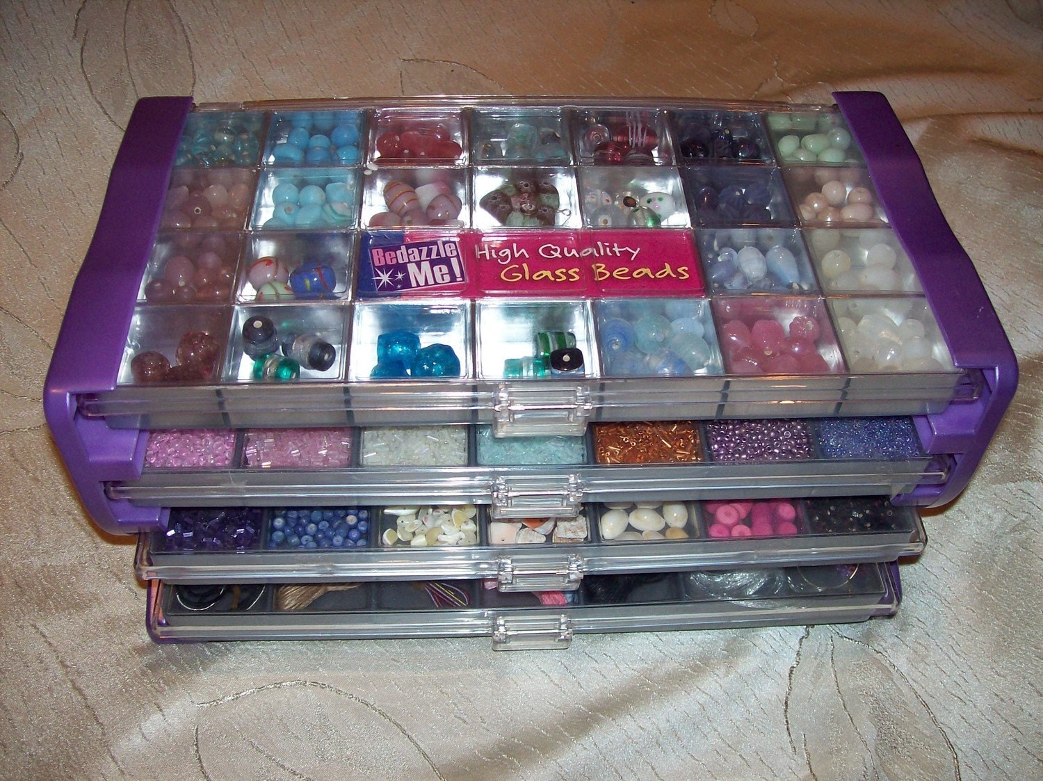 Huge bead set CRAFTERS DELIGHT Bedazzle Me Glass