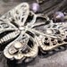 Fibromyalgia Awareness Shabby Chic Butterfly - Necklace