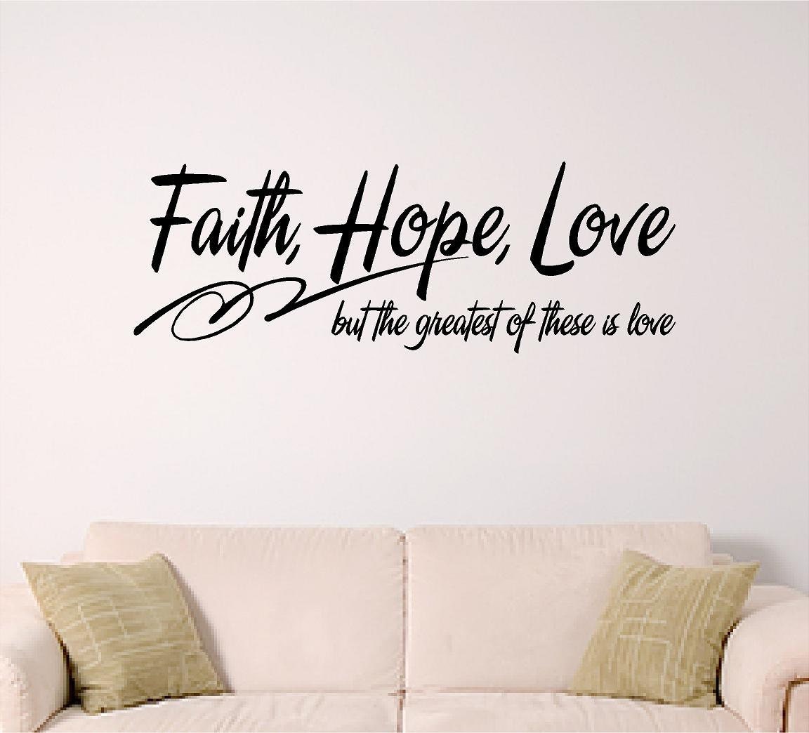 Bible Verse Wall Art Faith Hope Love Wall Decal