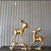 Brass Deer Statue // Solid Brass