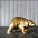 RESERVED // Brass Bear // Solid Brass Paperweight