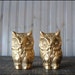 Brass Owl Pair // Small Bookends